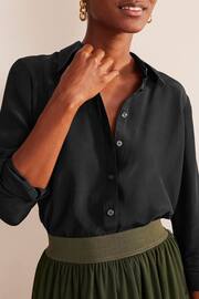 Boden Black Sienna Silk Shirt - Image 3 of 5