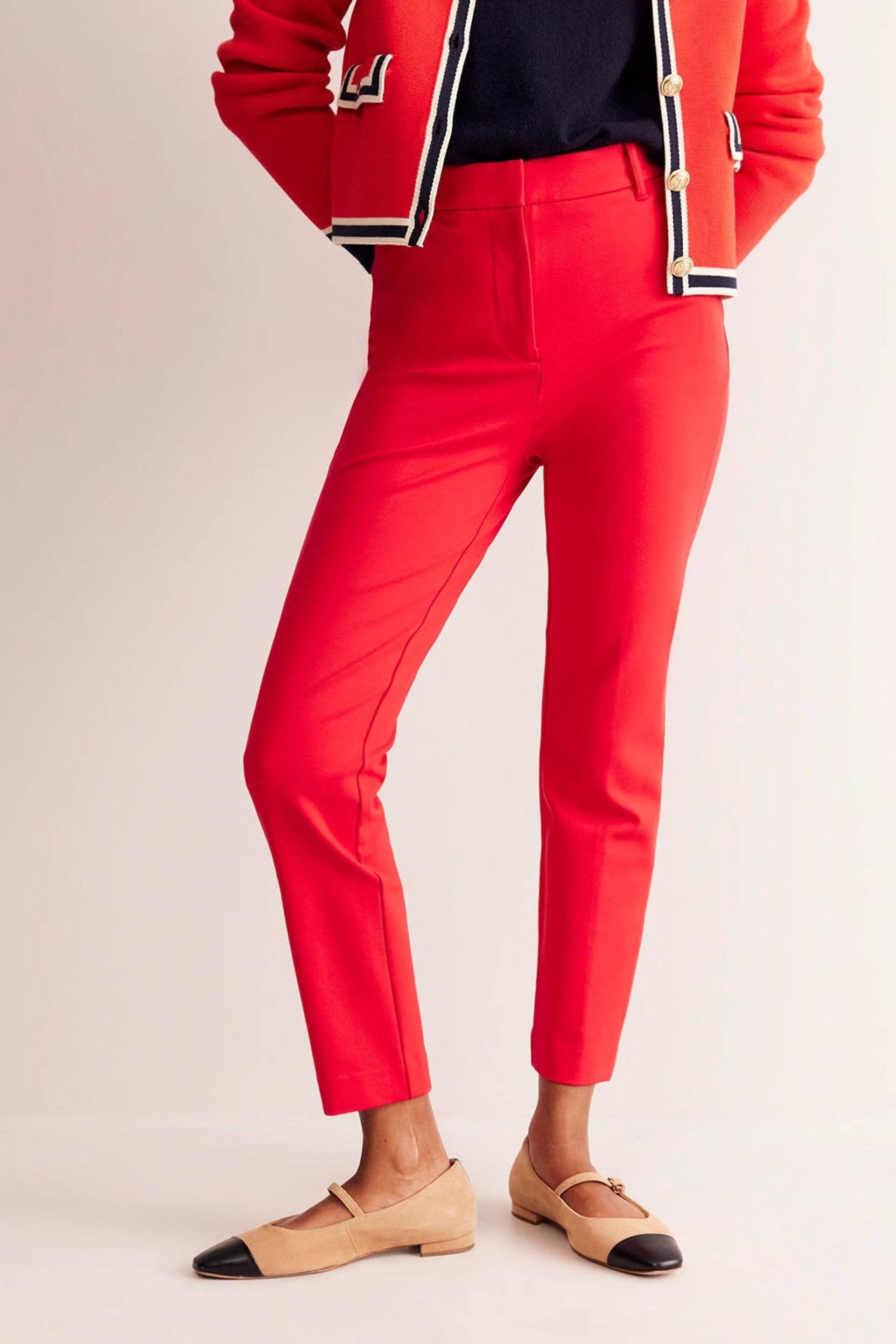 Boden Red Highgate Ponte Trousers - Image 1 of 5