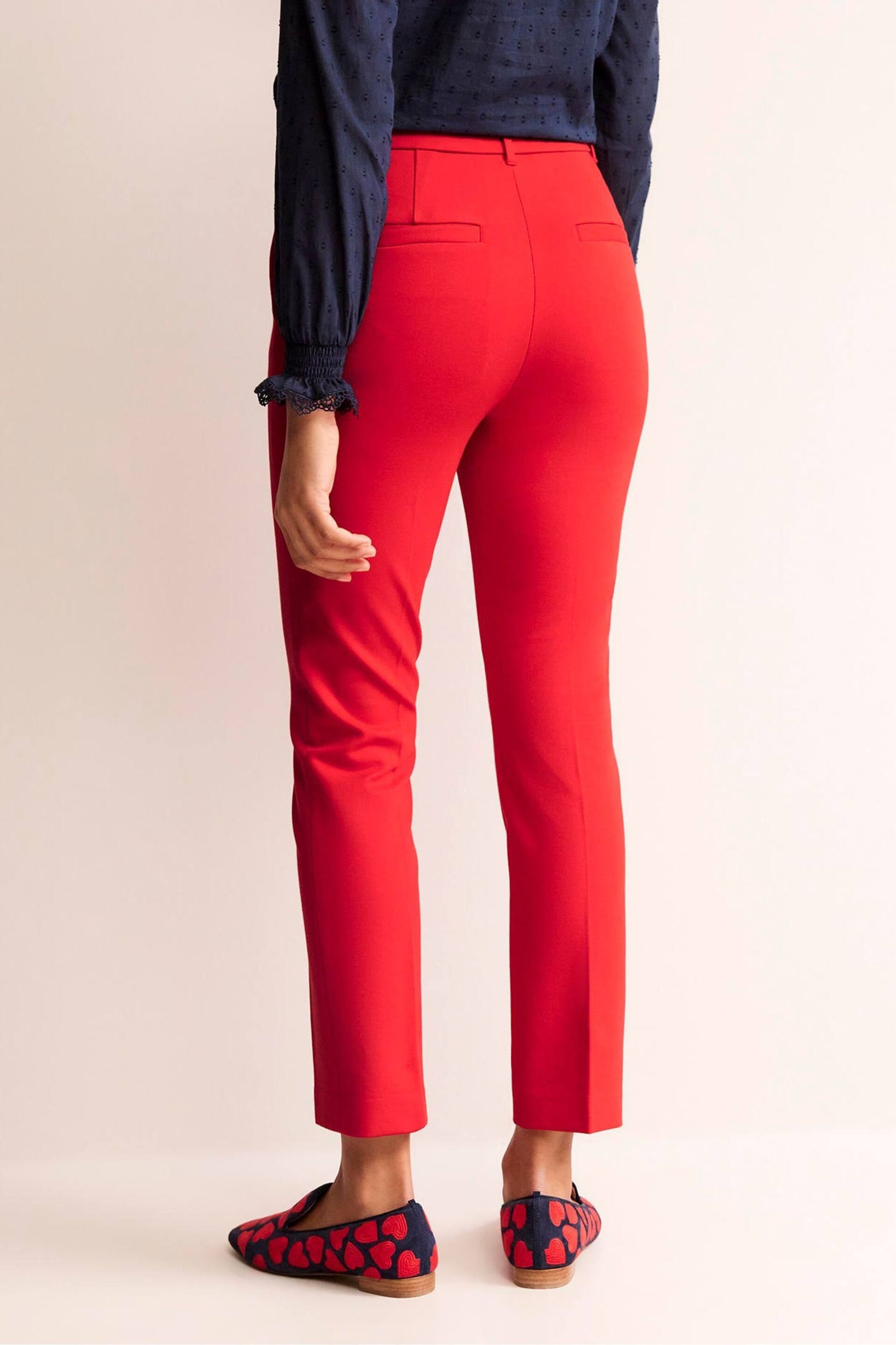 Boden Red Highgate Ponte Trousers - Image 2 of 5