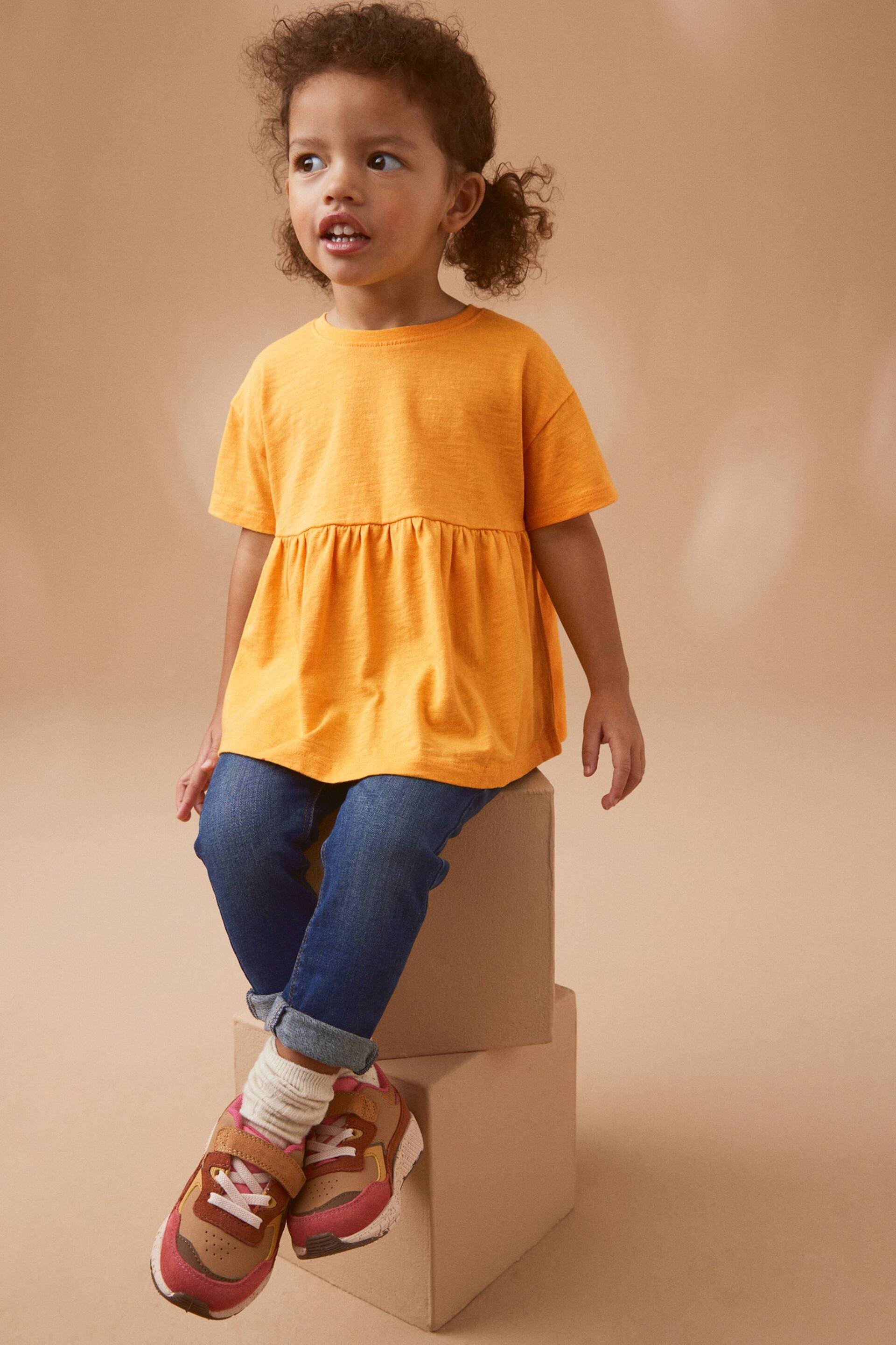 Orange Short Sleeve Empire T-Shirt (3mths-7yrs) - Image 2 of 6