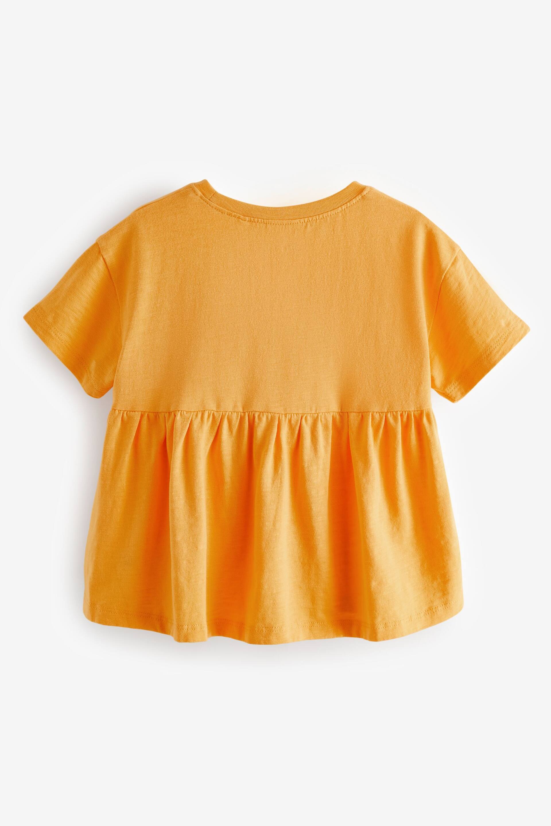 Orange Short Sleeve Empire T-Shirt (3mths-7yrs) - Image 5 of 6