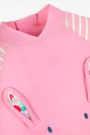 JoJo Maman Bébé Pink Strawberry UPF 50 2-Piece Rash Vest Set - Image 6 of 7