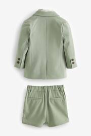 Sage Green Blazer, Shirt and Shorts Set (3mths-9yrs) - Image 2 of 4