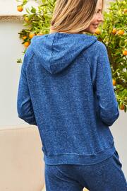 Sosandar Blue Super Soft Loungewear Hoodie - Image 2 of 5