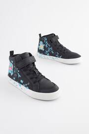 Pokemon Black Elastic Lace High Top Trainers - Image 2 of 6