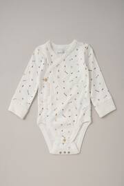 Homegrown White Cotton Bodysuit, Trouser and Bibs Set - Image 2 of 5