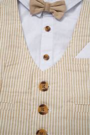 Little Gent Mock Shirt and Waistcoat Cotton 3-Piece Baby Gift Set - Image 2 of 2