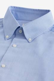 Light Blue Regular Fit Easy Care Oxford Shirt - Image 2 of 3