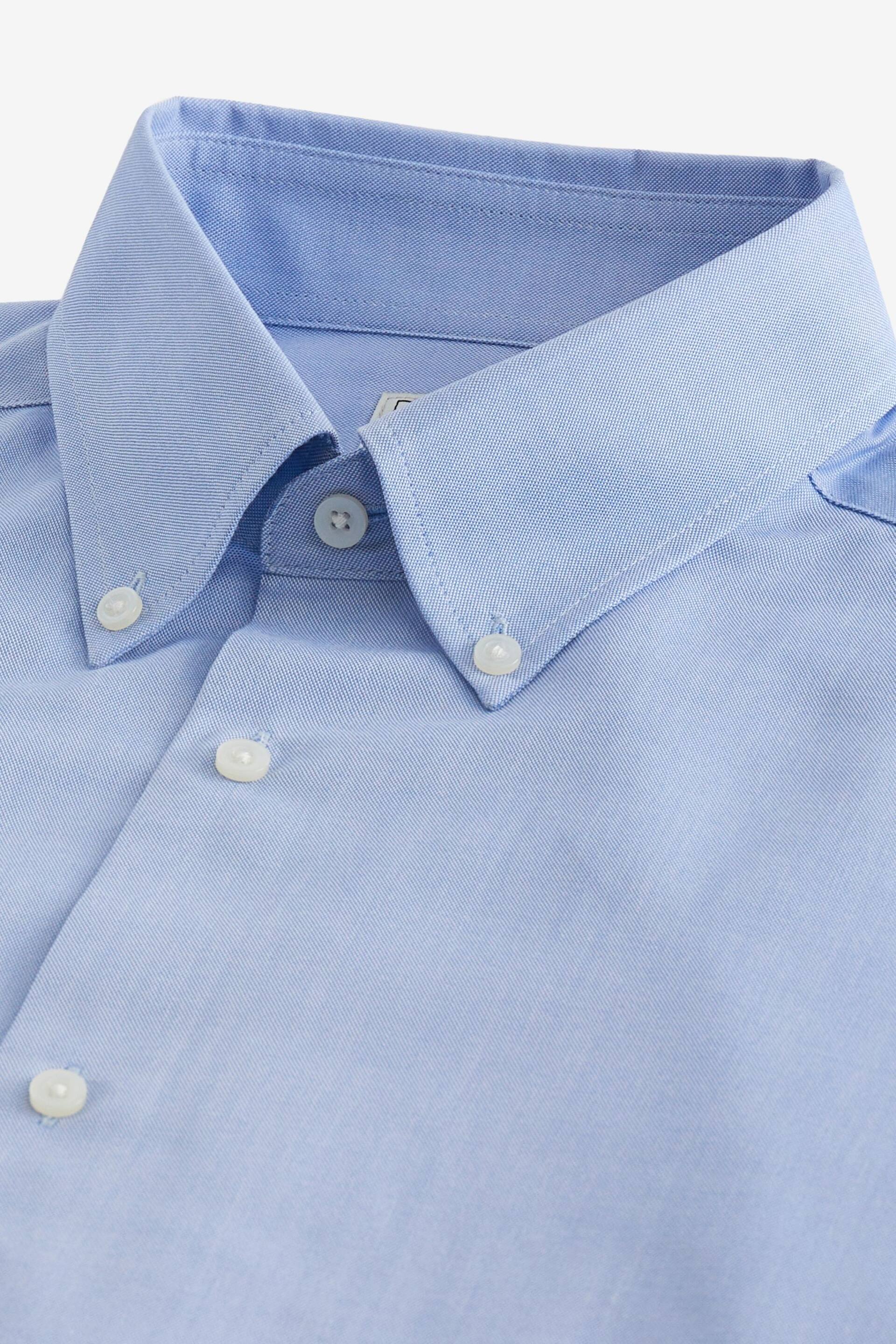 Light Blue Regular Fit Easy Care Oxford Shirt - Image 2 of 3