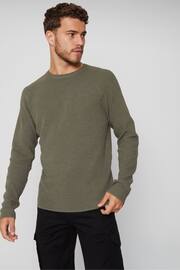 Threadbare Grey Crew Neck Knitted Jumper - Image 1 of 4