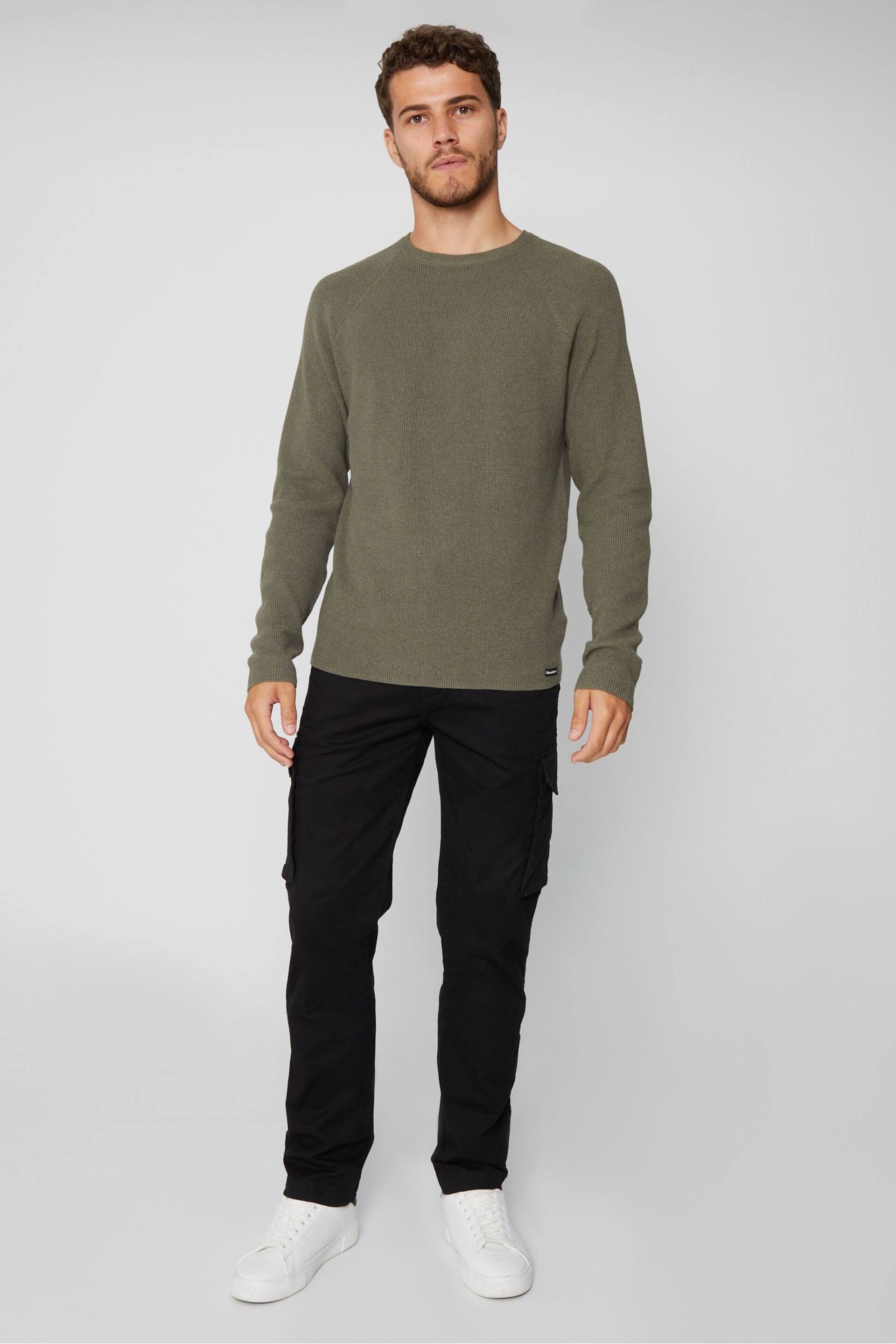 Threadbare Grey Crew Neck Knitted Jumper - Image 3 of 4