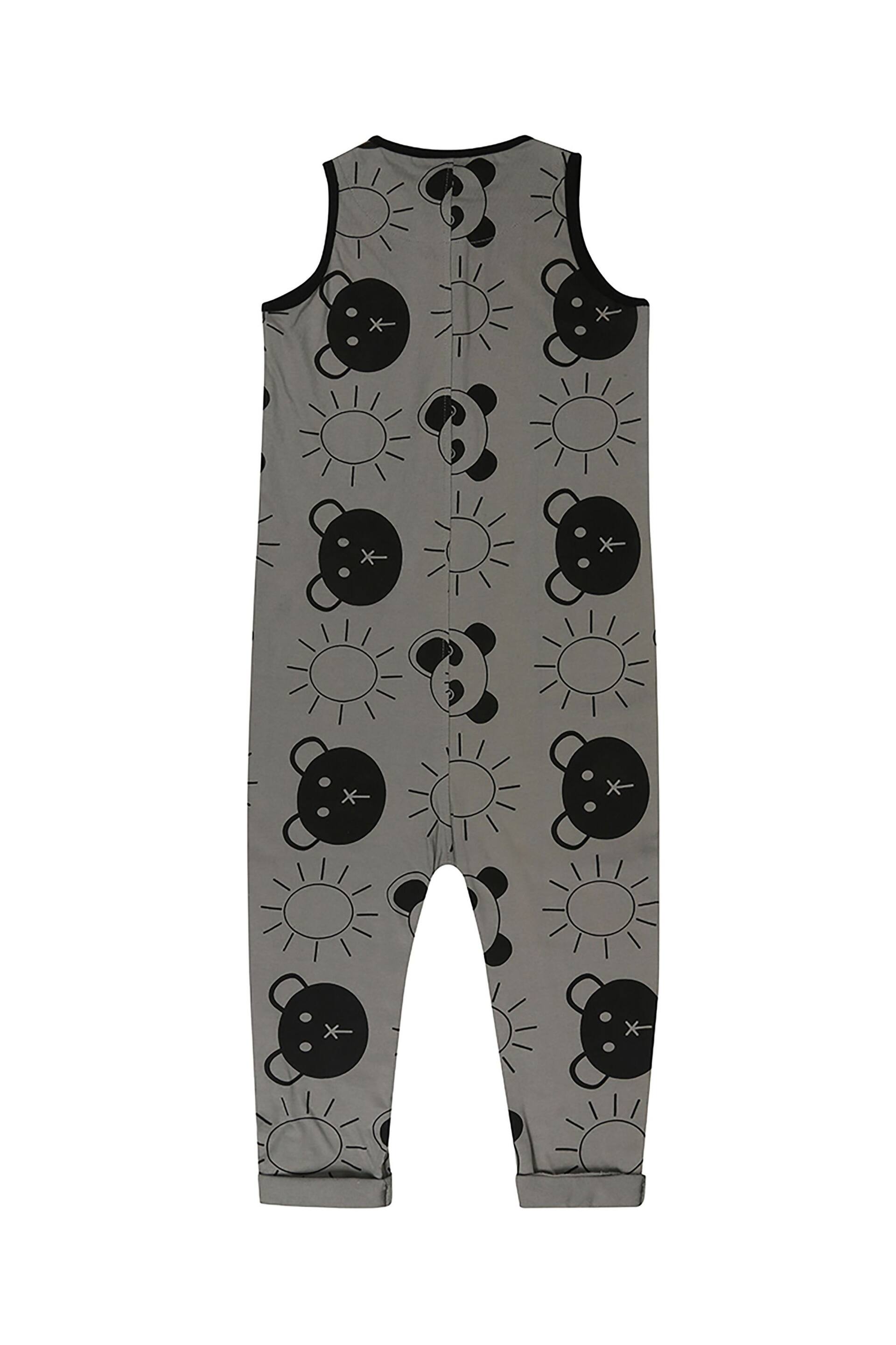 Turtledove London Grey Organic Cotton Tank Dungaree Beach Pals - Image 2 of 4