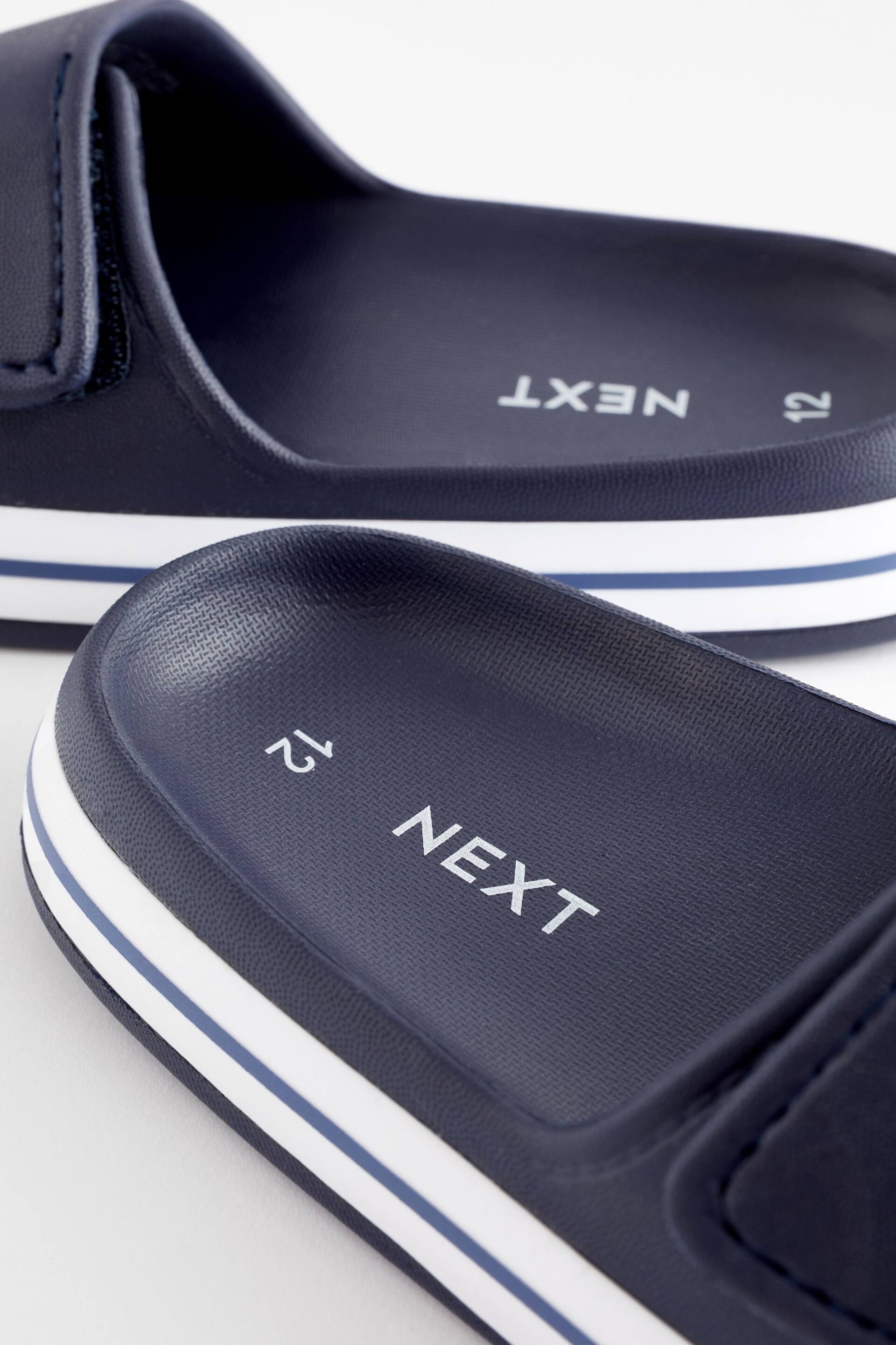 Navy Stripe Sliders - Image 4 of 6