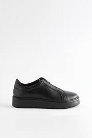 Black Signature Forever Comfort® Leather Chunky Zip Trainers - Image 4 of 7