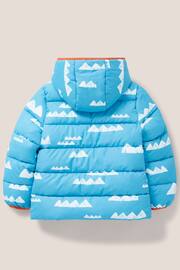 White Stuff Blue Quilted Print Puffer Jacket - Image 2 of 3