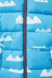 White Stuff Blue Quilted Print Puffer Jacket - Image 3 of 3