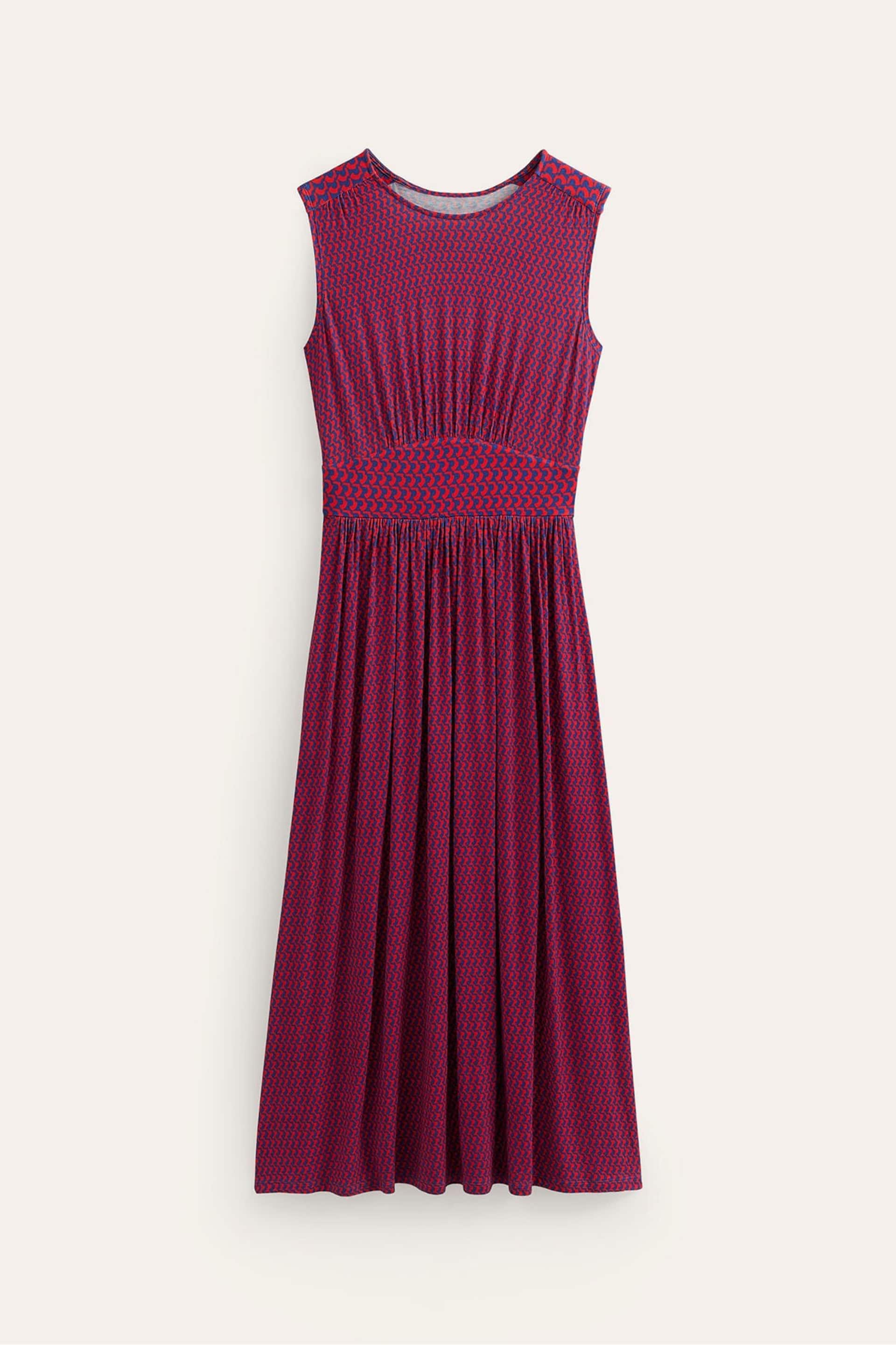 Boden Red Thea Sleeveless Midi Dress - Image 5 of 5