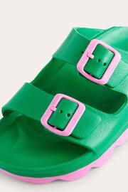 Boden Green Lyla Double Buckle Slides - Image 3 of 5