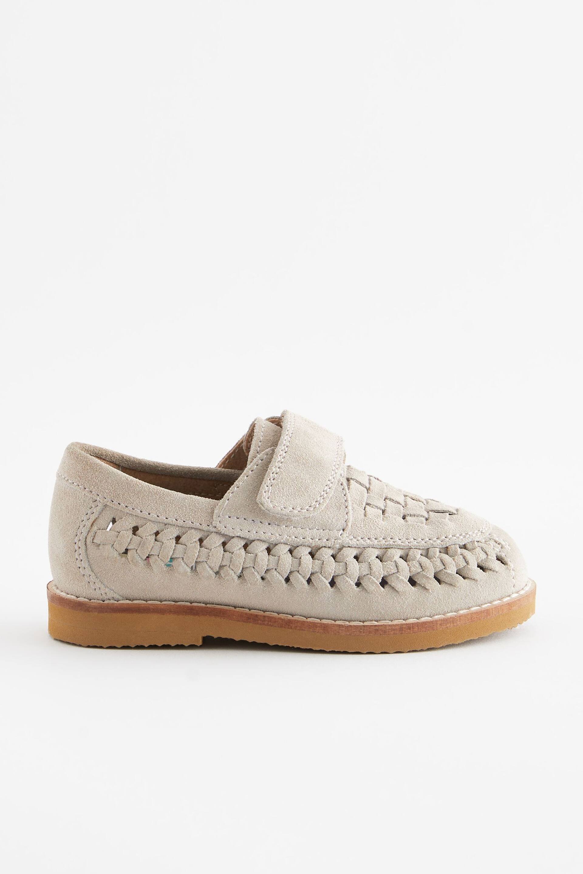 Stone Neutral Woven Loafers - Image 3 of 5