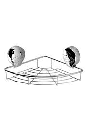 Showerdrape Chrome Suction Corner Basket Wall Mounted Suctionloc - Image 3 of 4