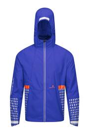 Ronhill Mens Blue Tech Reflective Afterhours Running Jacket - Image 5 of 6