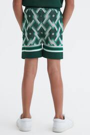 Reiss Green Multi Jack Junior Knitted Elasticated Waistband Shorts - Image 5 of 6