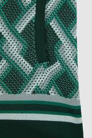 Reiss Green Multi Jack Junior Knitted Elasticated Waistband Shorts - Image 6 of 6