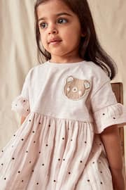 Cream Relaxed Day Dress and Leggings Set (3mths-7yrs) - Image 2 of 7