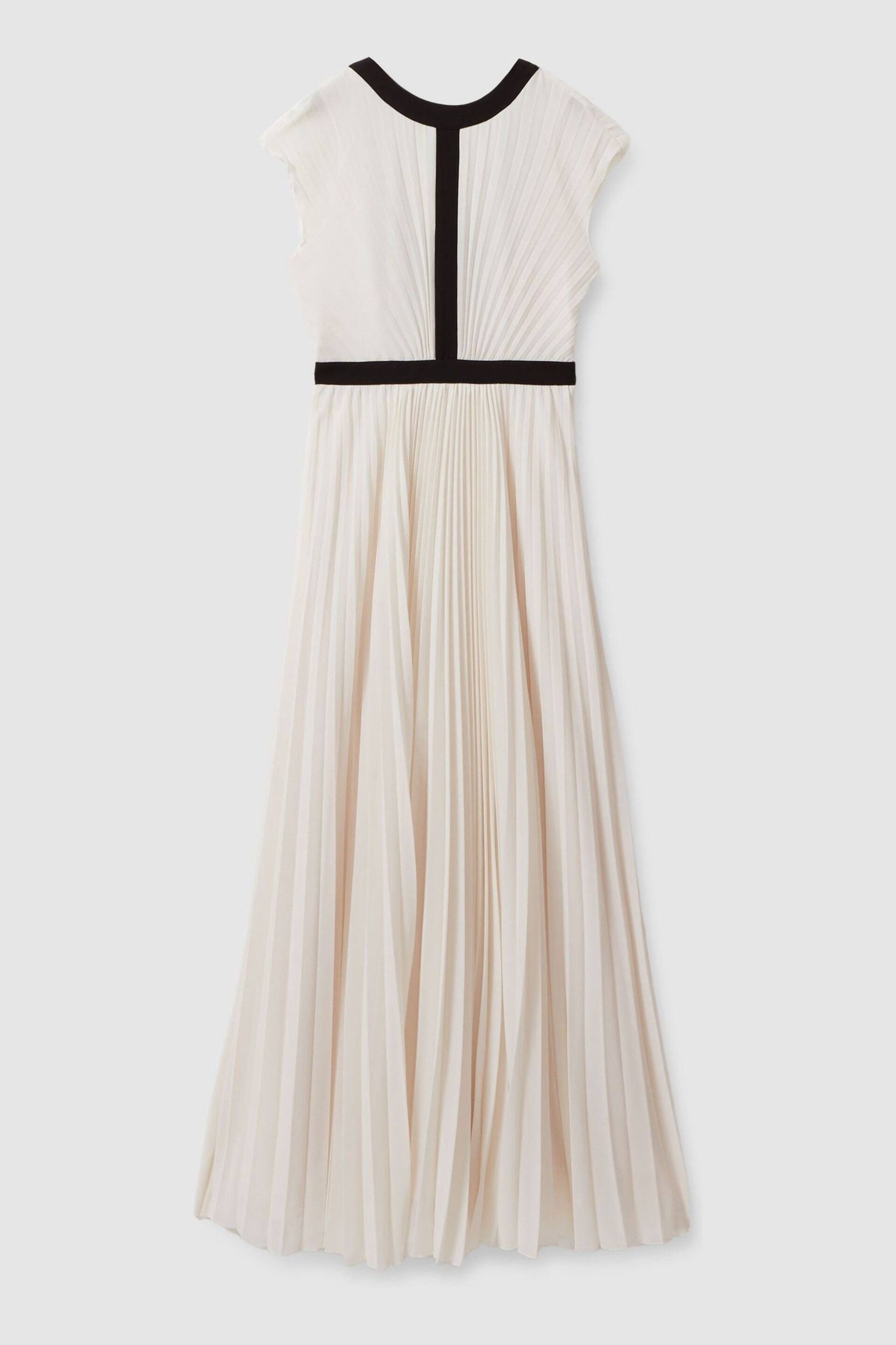 Reiss White Harley Pleated Maxi Dress - Image 2 of 6