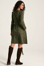 Joules Neve Green Long Sleeve Jersey Dress - Image 2 of 7