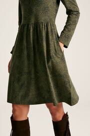 Joules Neve Green Long Sleeve Jersey Dress - Image 6 of 7