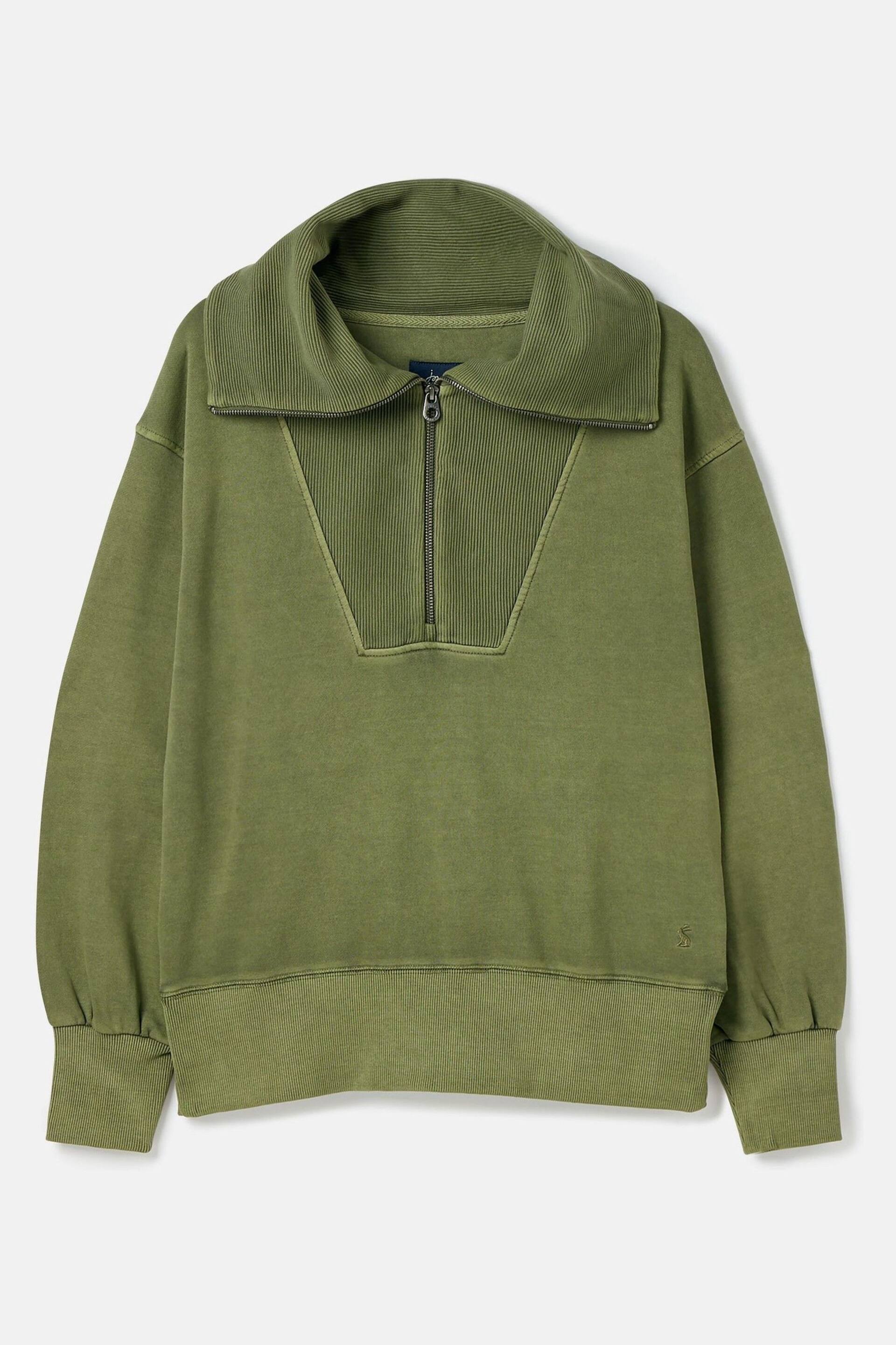Joules Tia Green Pullover Sweatshirt - Image 6 of 6
