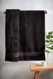 Black Egyptian Cotton Towel - Image 3 of 7