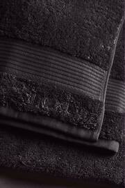 Black Egyptian Cotton Towel - Image 4 of 7