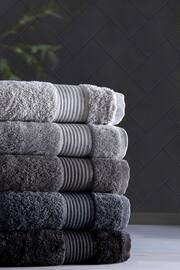 Black Egyptian Cotton Towel - Image 6 of 7