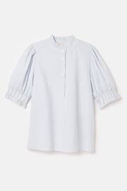 Joules Elle Blue & White Striped Frill Blouse - Image 7 of 7