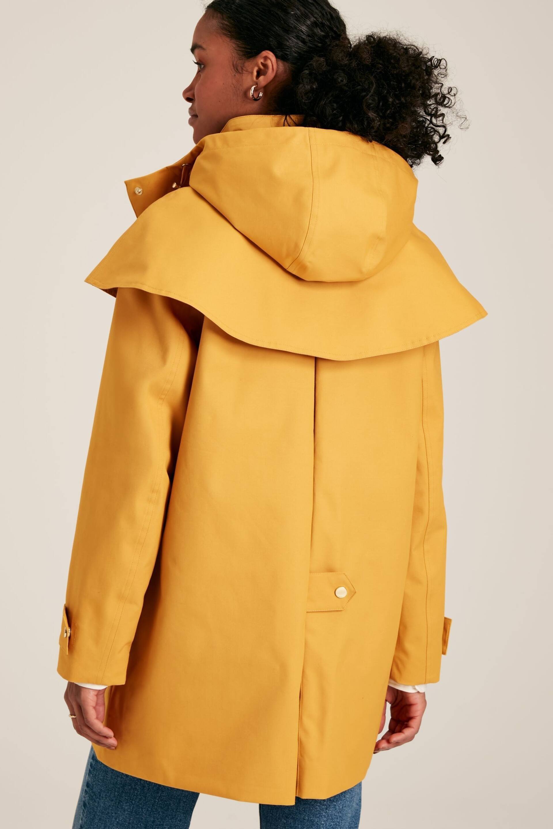 Joules Edinburgh Yellow Premium Waterproof Hooded Raincoat - Image 2 of 10