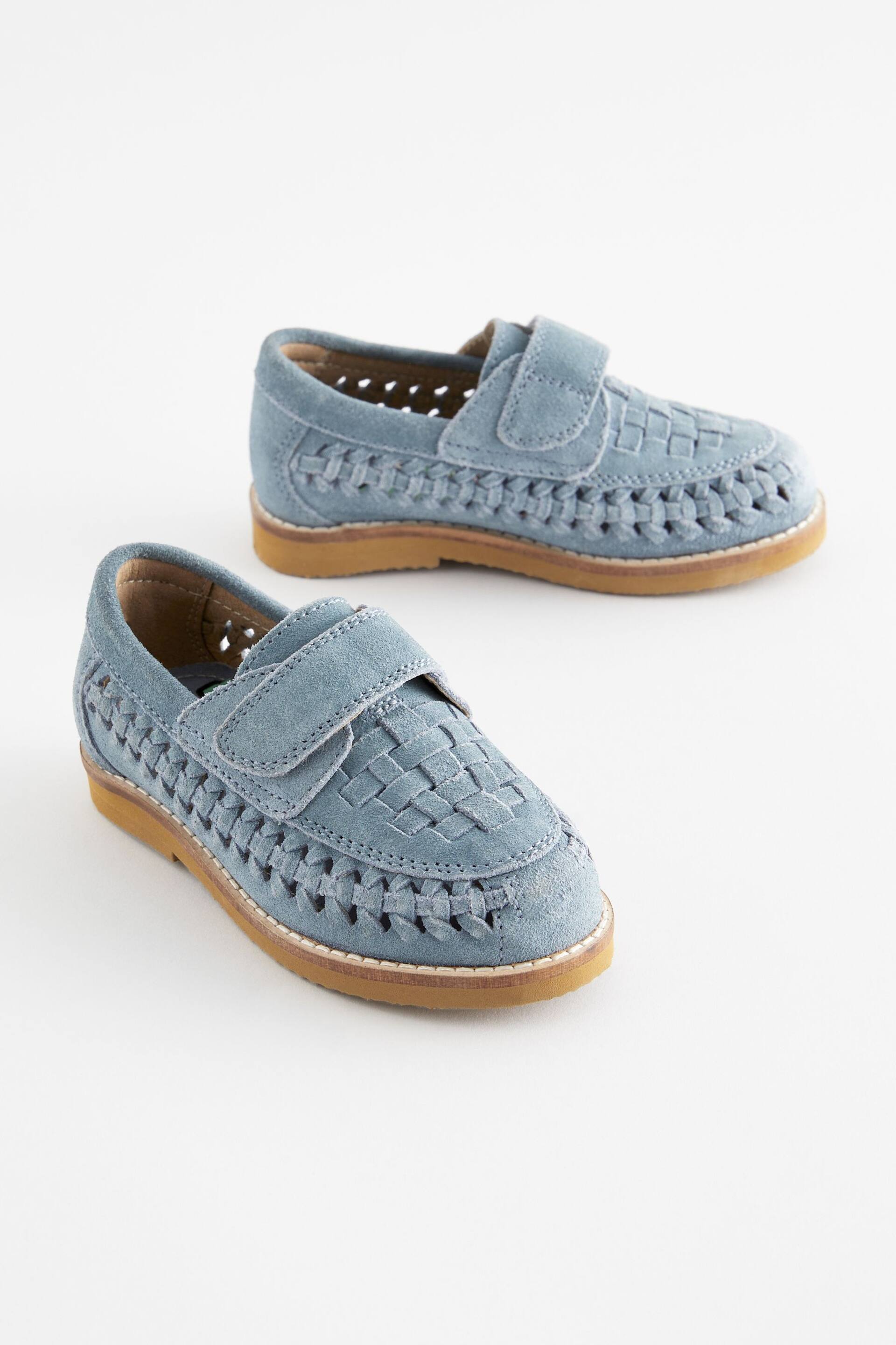 Blue Woven Loafers - Image 1 of 5