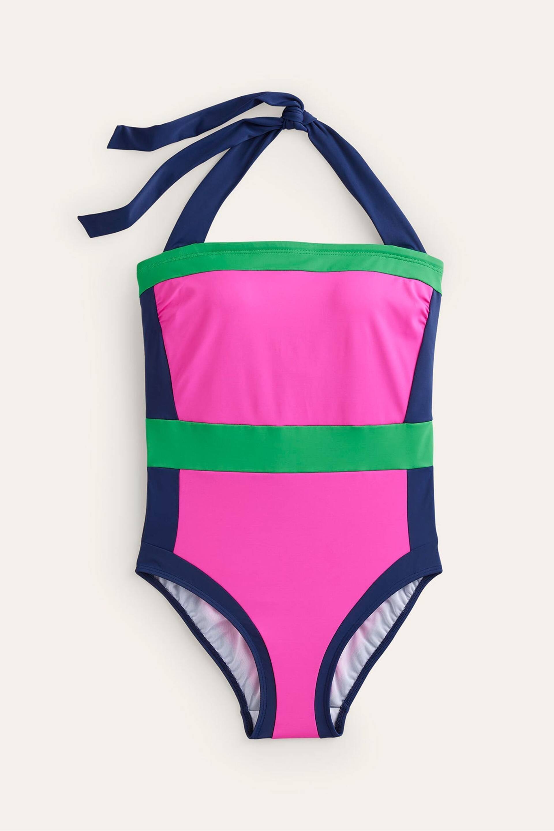 Boden Pink Santorini Halterneck Swimsuit - Image 7 of 8