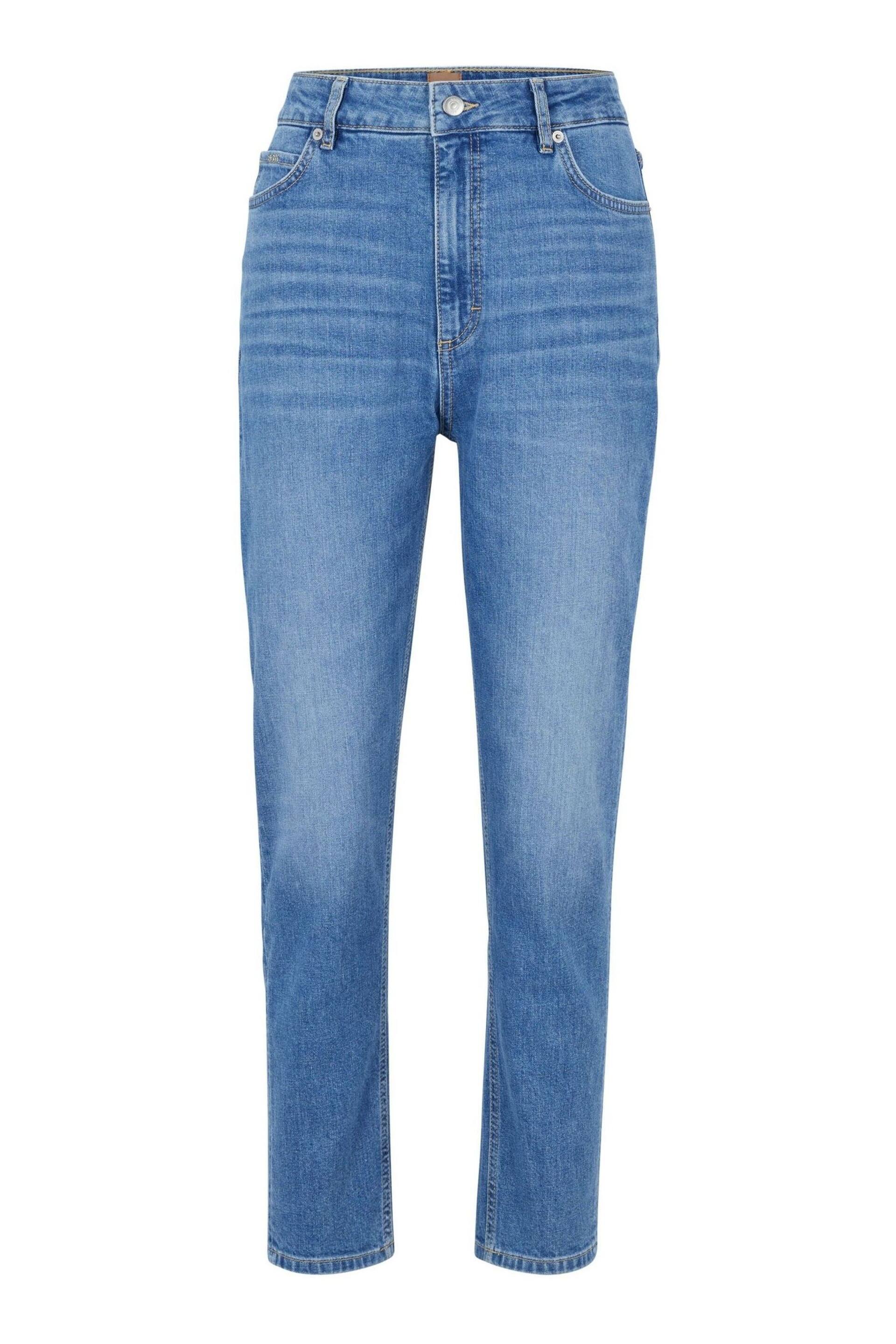 BOSS Blue Ruth Regular Fit High Waisted Stretch Jeans - Image 5 of 5