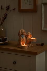 Set of 2 Natural Cooper the Spaniel and Friends Tealight Candle Holder - Image 2 of 5
