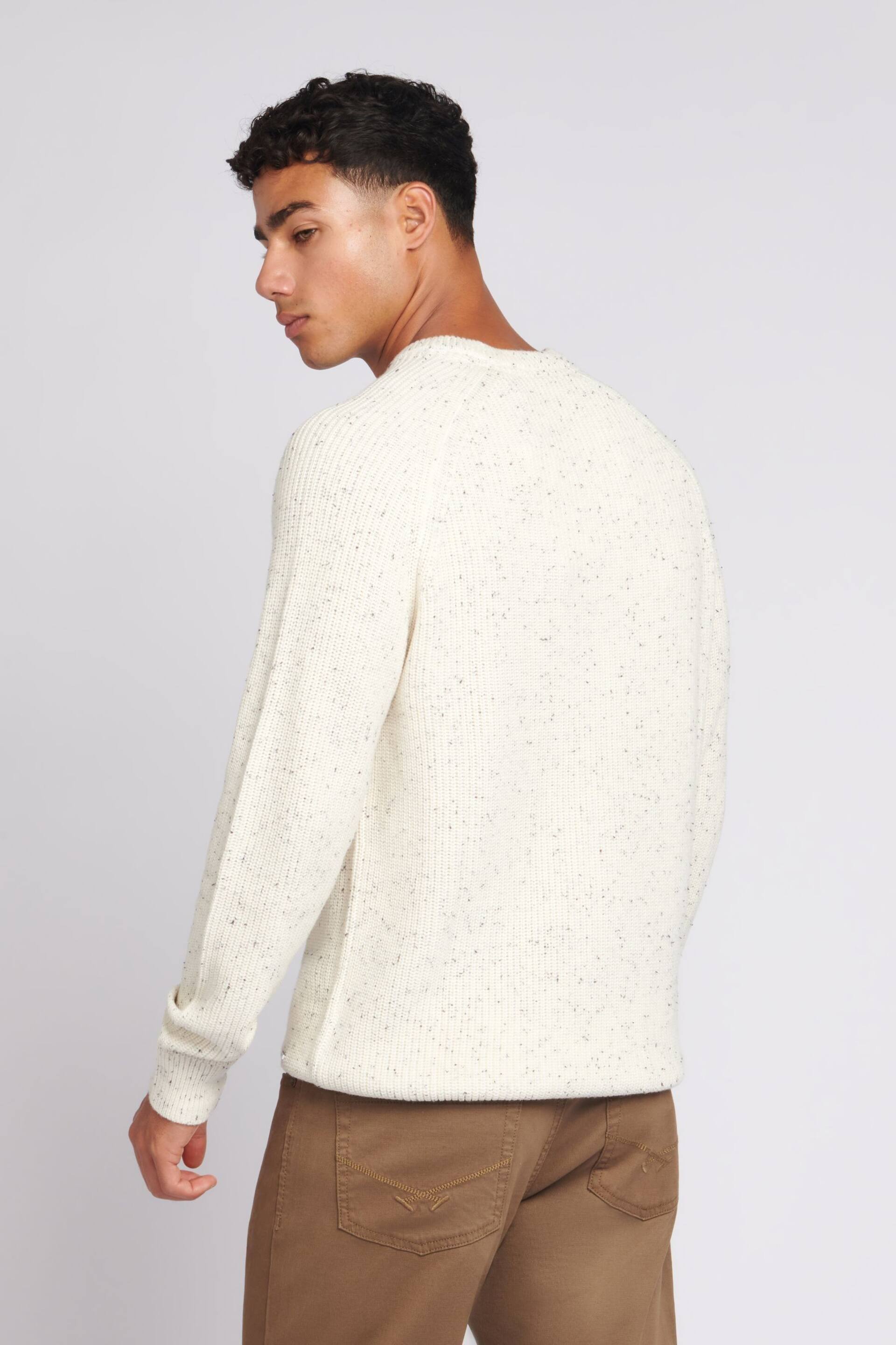U.S. Polo Assn. Mens Cream Fisherman Nepp Knitted Jumper - Image 2 of 8