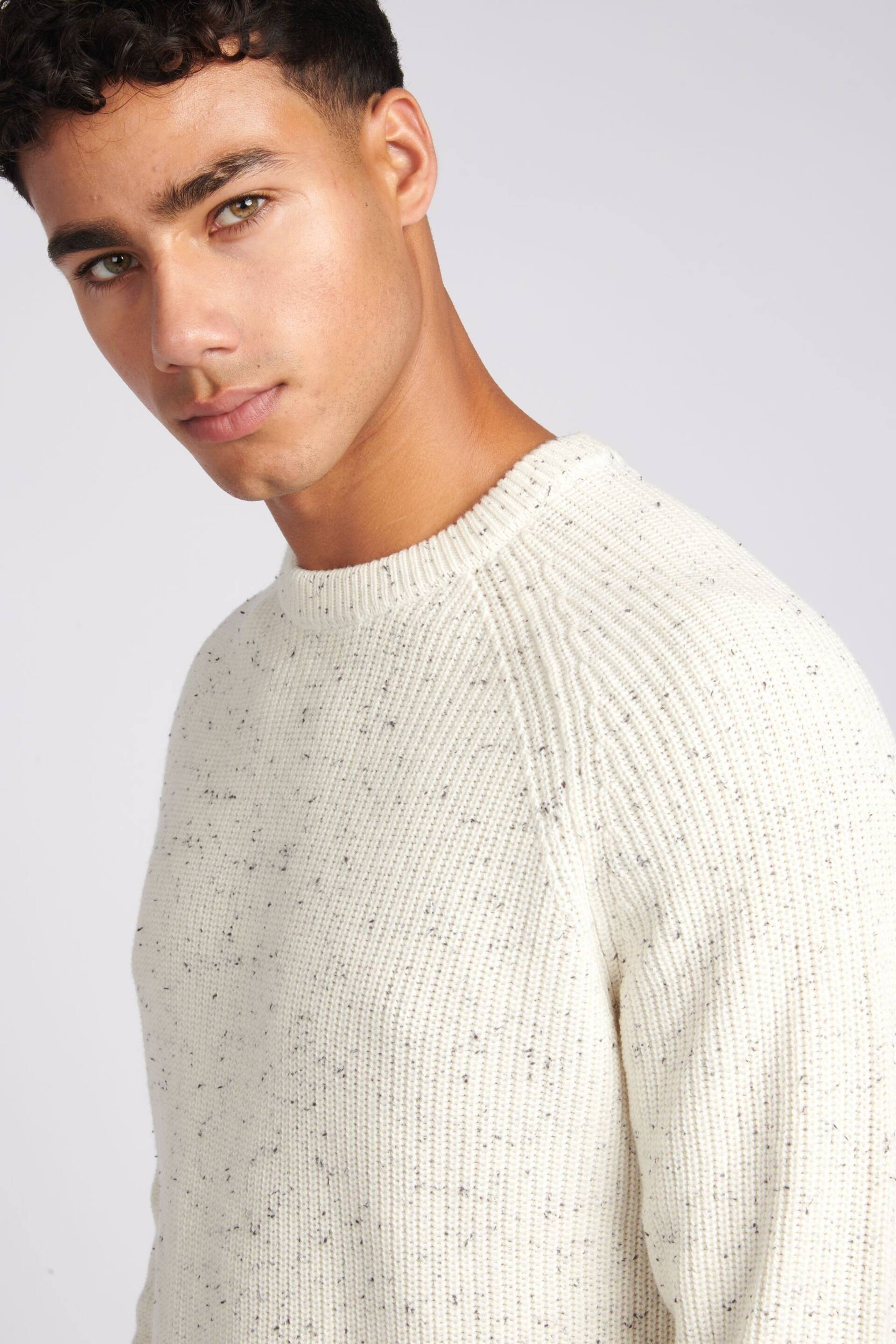 U.S. Polo Assn. Mens Cream Fisherman Nepp Knitted Jumper - Image 4 of 8