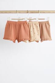 Beige/Cream Baby Shorts 3 Pack - Image 1 of 9
