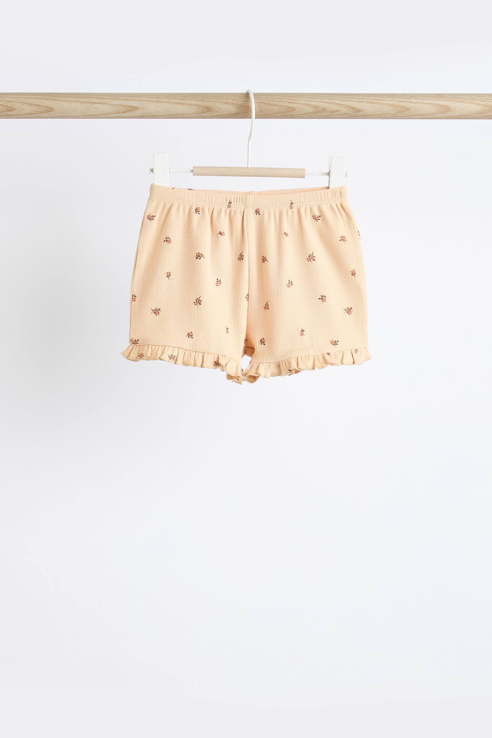 Beige/Cream Baby Shorts 3 Pack - Image 5 of 9