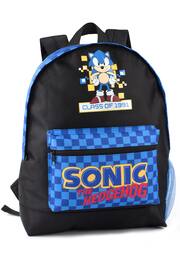 Vanilla Underground Black Sonic Sonic the Hedgehog Boys Sonic Checkerboard Pocket Backpack - Image 1 of 3