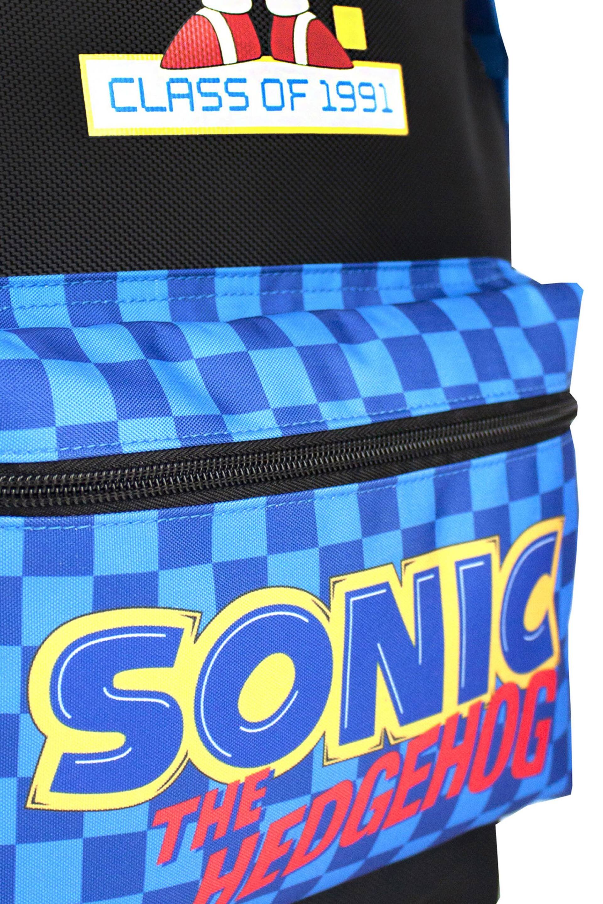 Vanilla Underground Black Sonic Sonic the Hedgehog Boys Sonic Checkerboard Pocket Backpack - Image 3 of 3