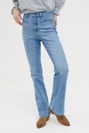 FatFace Blue Fly Flare Jeans - Image 1 of 6