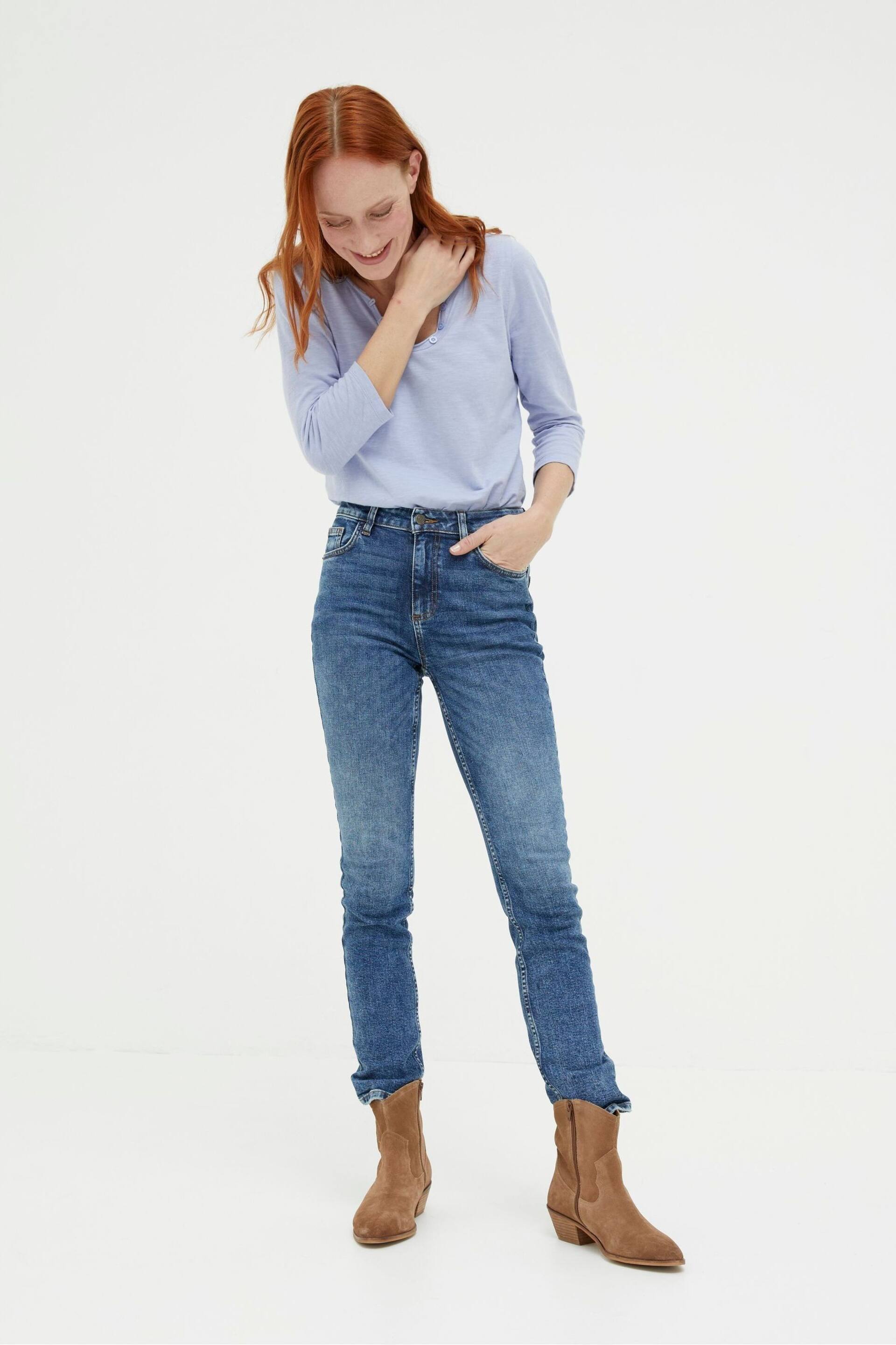 FatFace Blue Sway Slim Jeans - Image 4 of 5