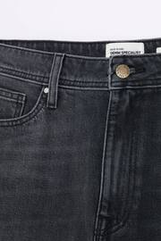 River Island Black High Rise Bum Sculpt Mom Jeans - Image 4 of 5